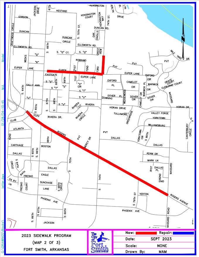 2023 Sidewalk Program Map 2 of 3